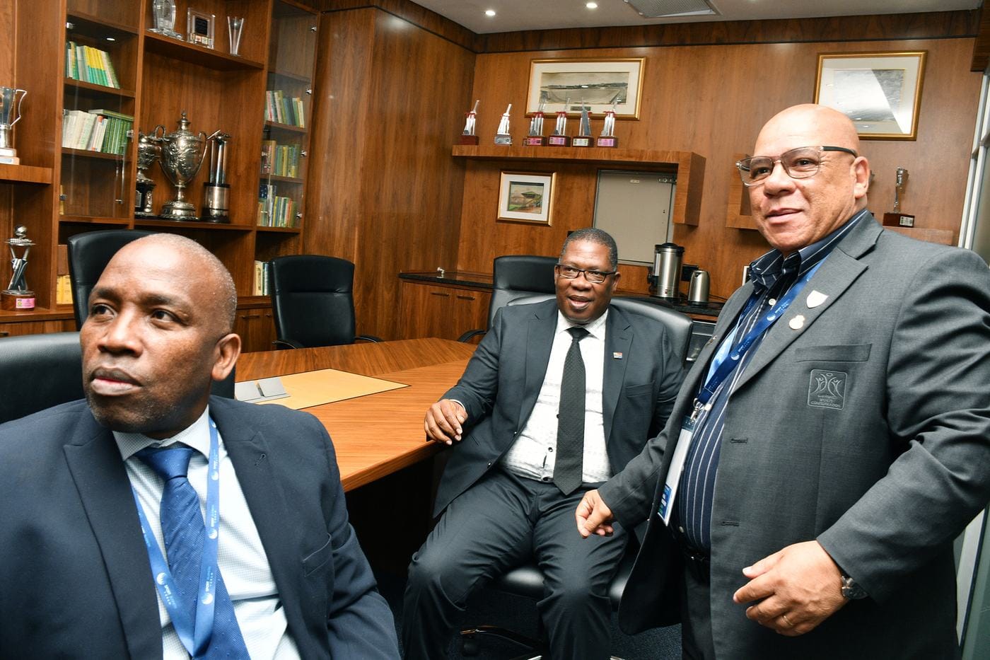In the committee room